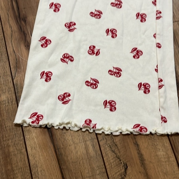 Love & Lazy Days Pajama Pants Cream‎ Red Cherry Eight Ball Print Cozy Soft Sz XL - Picture 6 of 8